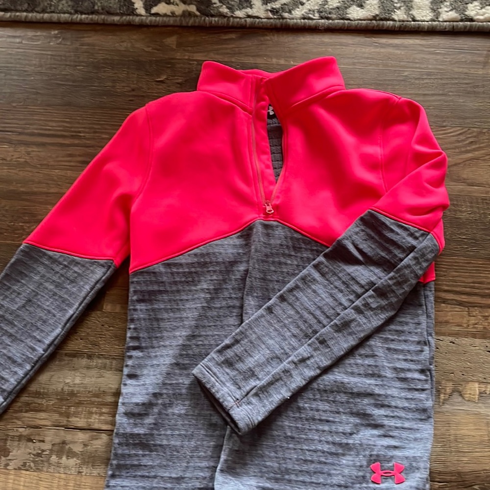 under armour pink quarter zip!